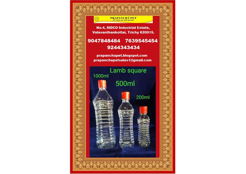 BEST QUALITY OIL PET BOTTLES COMPANY AT TRICHY 7639545454