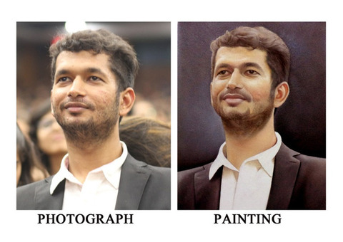 Hand Painted Portrait Artist in Delhi NCR India at Lowest Cost