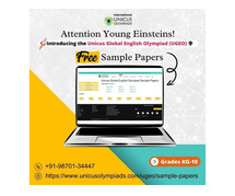 Free Class 1st Sample Paper for the Unicus Global English Olympiad