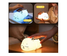 Illuminate Your Nights with the Silicon Cat Night Light Lamp By Quick Loom