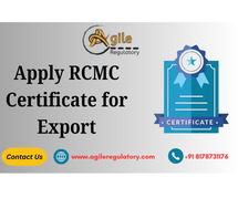 Apply RCMC Certificate for Export