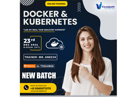 Docker and Kubernetes Up Coming New Batch 23rd Dec