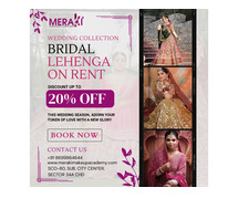 Bridal Lehenga On Rent in Chandigarh | Meraki Makeup Academy