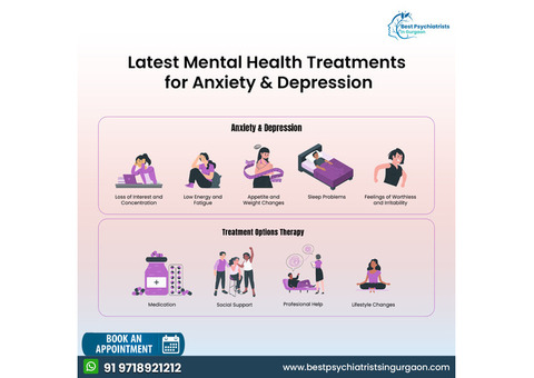 Latest Mental Health Treatments for Anxiety & Depression