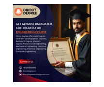 Guaranteed Backdated Degree Certificates in India