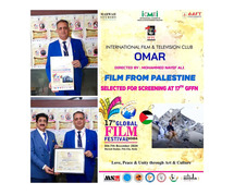 Award of Distinction to Palestine Film at 17th Global Film Festival Noida