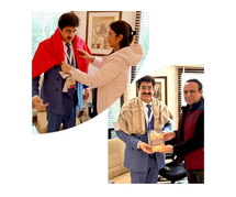 Sandeep Marwah Honored by Namo Gange at the 17th GFFN for Promoting Love, Peace, and Unity