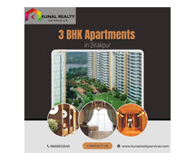 Spacious 3 BHK Apartments in Zirakpur