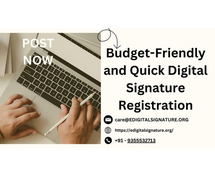 Budget-Friendly and Quick Digital Signature Registration