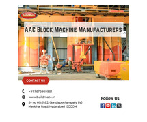 AAC Block Machine Manufacturers in Hyderabad | 7675989961 | Buildmate