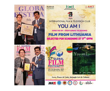 Award of Distinction for Lithuanian Film “You Am I” at 17th Global Film Festival Noida