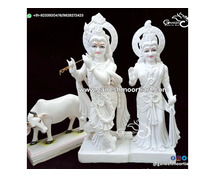 Marble Radha Krishna Statues – Made with Love