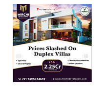 World-Class Duplex Villas in Kollur – Limited Time Offer