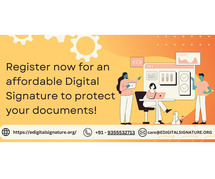 Register now for an affordable Digital Signature to protect your documents!