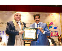 H.E. Ali Achoui, Ambassador of Algeria to India, Honored with the Hindi Cinema Samman Award at GFFN