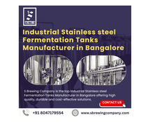 Industrial Stainless steel Fermentation Tanks Manufacturer in Bangalore