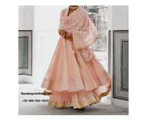 Pink Anarkali Set | Randeepclothing