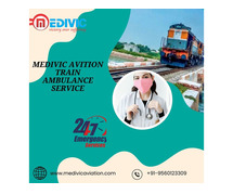 Avail the skilled staff of Medivic Aviation Train Ambulance Service in Ranchi