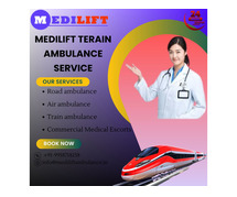 Medilift Train ambulance service in Raipur during emergency time provides transport services