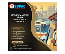 Medivic Aviation Train Ambulance Service in Guwahati facilitates medical transfer