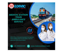 Medivic Aviation Train Ambulance in Kolkata is an economical and efficient medical transportation