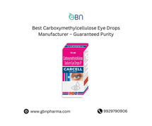 Best Carboxymethylcellulose Eye Drops Manufacturer – Guaranteed Purity