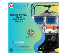 Medivic Aviation Train Ambulance in Varanasi to transfer patient immediately