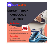 Medilift Train Ambulance service in Jamshedpur emergency faster transport service