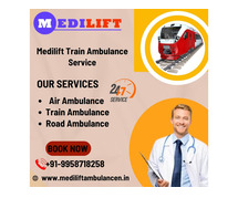 Medilift Train Ambulance Service in Kolkata saves the lives of patients