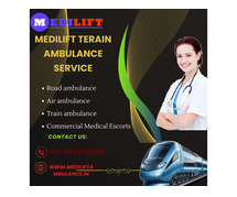 Medilift Train Ambulance Service in Dibrugarh transport patient service