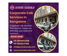 Corporate Cab Services in Bangalore