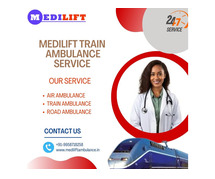 Medilift Train Ambulance service in Jamshedpur emergency faster transport service