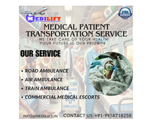 Comfort is guaranteed during Transfer by Medilift Train Ambulance in Delhi