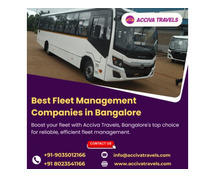 Best Fleet Management Companies in Bangalore