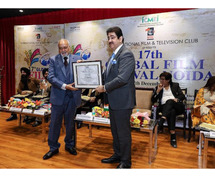 T.P. Agarwal Nominated as Patron of ICMEI During 17th Global Film Festival Noida