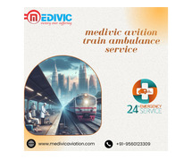 A fast and safe journey is guaranteed by Medivic Aviation Train Ambulance in Mumbai