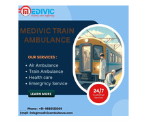 Book Medivic Train Ambulance Service in Kolkata at low charges