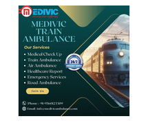 Medivic train ambulance service in Patna is affordable, reliable, and well-equipped