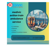 Medivic Aviation Train Ambulance Service in Mumbai transfers patients immediately