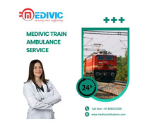 Medivic Aviation Train Ambulance Service in Delhi to maintain good quality care during travel