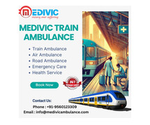 Book Medivic Train Ambulance Services in Raipur with all support