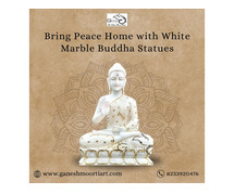 Bring Peace Home with White Marble Buddha Statues