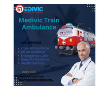 Medivic Train Ambulance Service in Ranchi provides world-class medical