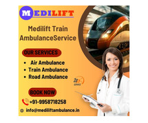 Medilift Train Ambulance Service in Jamshedpur sick patient Transport  service