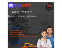 Medilift Train Ambulance service in Allahabad Predicament Transport Help