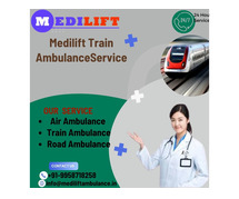 Medilift Train Ambulance service in Lucknow emergency faster transport service