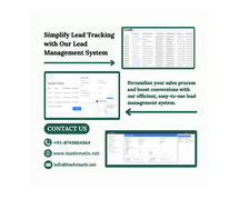 Simplify Lead Tracking with Our Lead Management System