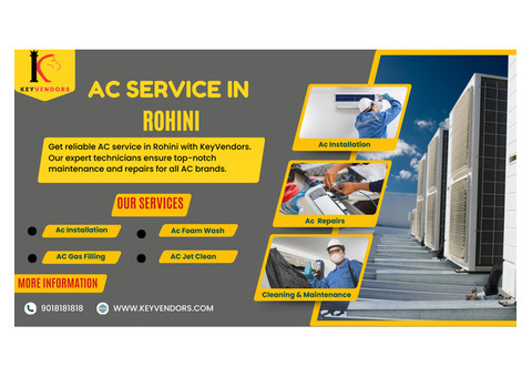 Fast AC Service In Rohini - Keyvendors