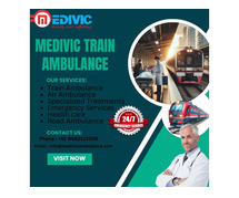 Medivic Train Ambulance Services in Patna provides medical assistance at an affordable cost