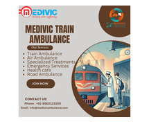 Medivic Train Ambulance Service in Delhi Fully Equipped with ICU